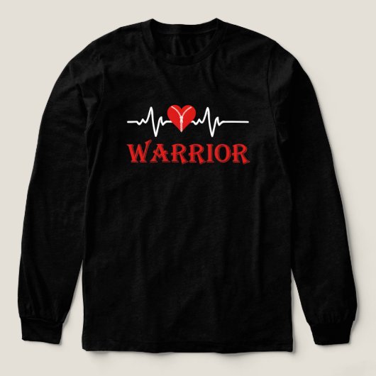 Heart Warrior Zipper Heart Tri-Blend Shirt (Voorkant)