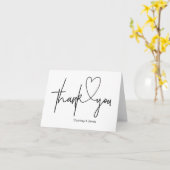 Heart Weddenschap Hartelijk dank Kaart (Gele Bloem)