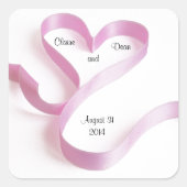 Heart Wedding Envelope Sticker Sjabloon (Voorkant)