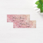 Heart Wedding Favor Mini Visitekaartjes (Bureau)