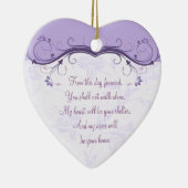 Heart Wedding Love Favoriete Ornament (Rechts)