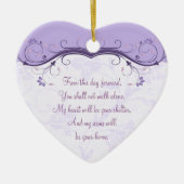 Heart Wedding Love Favoriete Ornament (Voorkant)