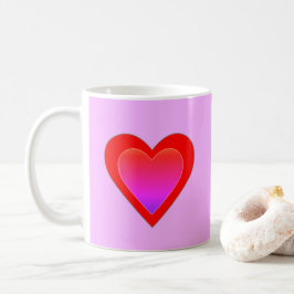 Heart Wedding Rood Roze Paarse Valentijnsdag Koffiemok