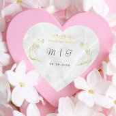 Heart Wedding Sticker Bismillah Gold Design