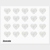 Heart Wedding Sticker Bismillah Gold Design (Vel)
