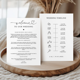 Heart Wedding Welkom Reisschema Icon Tijdlijn Kaar Kaart