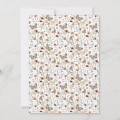 Heart Wildflower Bewaar de datum Boho Photo Card Save The Date (Achterkant)