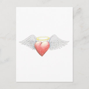Heart Wing Halo Briefkaart