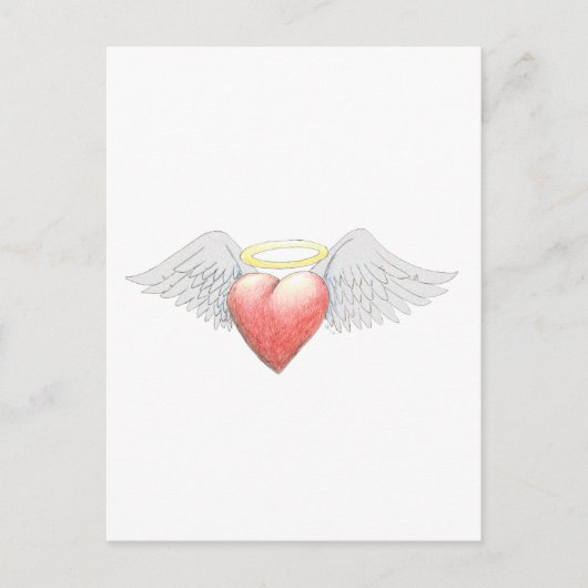Heart Wing Halo Briefkaart (Voorkant)
