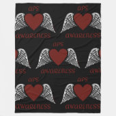 Heart/Wings...APS-griepbundel Fleece Deken (Voorkant)