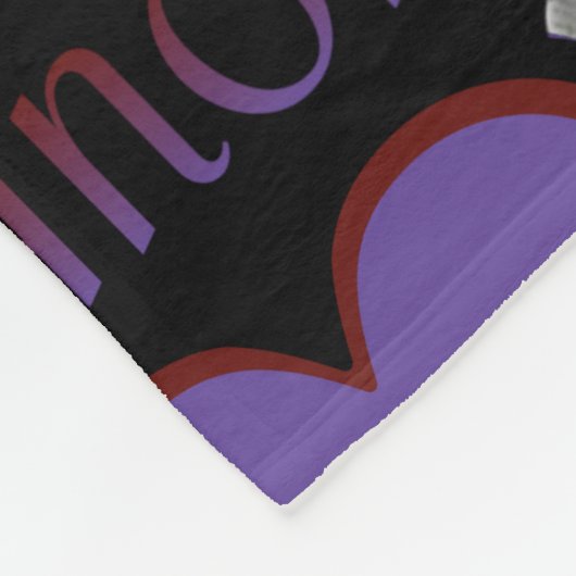 Heart/Wings... Arachnoiditis Fleece Deken (Hoek)