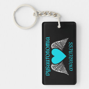 Heart/Wings... Dysautonomia Sleutelhanger