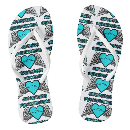 Heart/Wings... Dysautonomie Teenslippers (Voetbed)