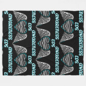 Heart/Wings...EDS-ventilatorbak Fleece Deken (Voorkant (Horizontaal))