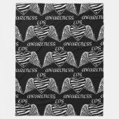 Heart/Wings...EDS-ventilatorbak Fleece Deken (Voorkant)