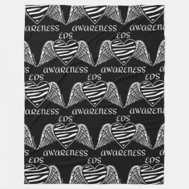 Heart/Wings...EDS-ventilatorbak Fleece Deken