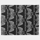 Heart/Wings...EDS-ventilatorbak Fleece Deken (Voorkant (Horizontaal))