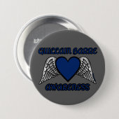 Heart/Wings.. Guillain Barre Button (Voorkant /achterkant)