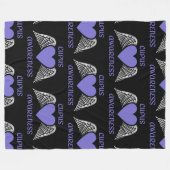 Heart/Wings.. Lupus Fleece Blanket (Voorkant (Horizontaal))