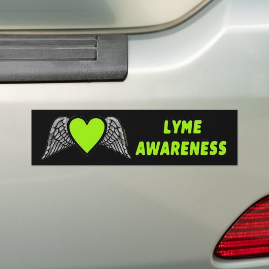 Heart/Wings... Lyme Bumpersticker (Op auto)