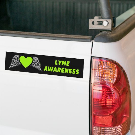 Heart/Wings... Lyme Bumpersticker (Op Truck)
