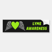 Heart/Wings... Lyme Bumpersticker (Voorkant)