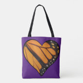 Heart Wings Monarch Butterfly Tote Bag (Achterkant)