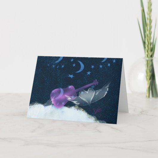 Heart Wings Music wenskaart Kaart (Voorkant)