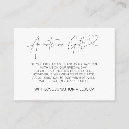 Heart Wishing Well Verloving Wedding Invite Card Informatiekaartje (Voorkant)