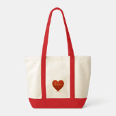Heart with Believe in Gold Tote Bag (Achterkant)