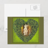 Heart with cats briefkaart (Voorkant / Achterkant)