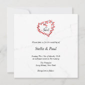 Heart with Hearts Love is Sweet Quote Design (Achterkant)