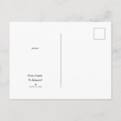 Heart with Hearts Love is Sweet Quote Design Aankondigingskaart (Achterkant)