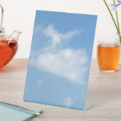 Heart With J Clouds Photo Reclamebord Met Voetstuk (Insitu)