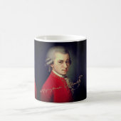 ♥ Heart Wolfgang Amadeus Mozart with signature ♥ Koffiemok (Center)