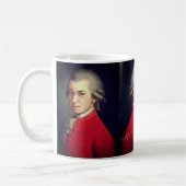♥ Heart Wolfgang Amadeus Mozart with signature ♥ Koffiemok (Links)