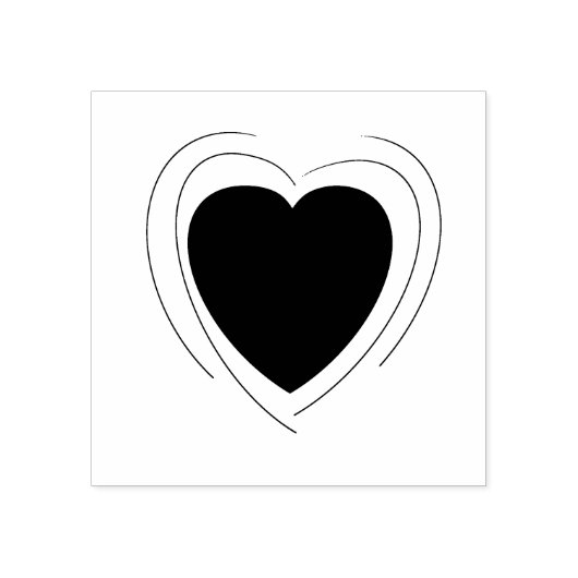 Heart Wood Art Stamp Rubberstempel (Afrduk)