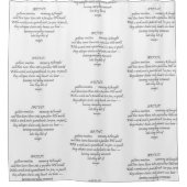 Heart Words Explaining and Artist Whimsical Art  Douchegordijn (Voorkant)