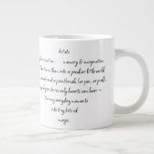 Heart Words Explaining and Artist Whimsical Art Grote Koffiekop (Rechts)