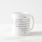 Heart Words Explaining and Artist Whimsical Art Koffiemok (Voorkant rechts)