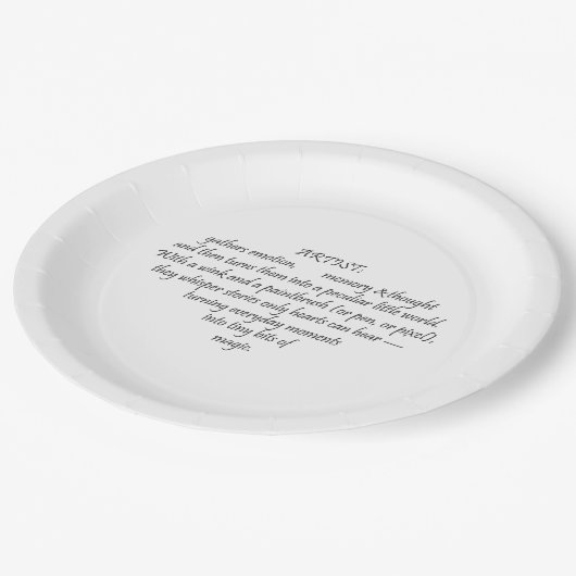 Heart Words Explaining and Artist Whimsical Art  Papieren Bordje (Gekanteld)