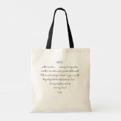 Heart Words Explaining and Artist Whimsical Art Tote Bag (Achterkant)