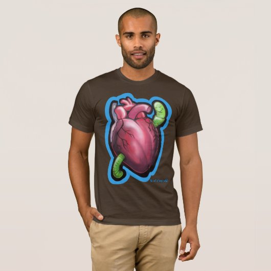 Heart Worm T-Shirt (Voorkant volledig)