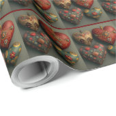 Heart Wrapping Paper Cadeaupapier (Rol Hoek)