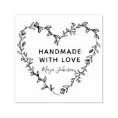 Heart Wreated Handmade with Love Zelfinktende Stempel (Design)