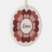 Heart Wreath Keramisch Ornament (Rechts)