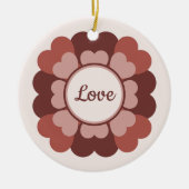 Heart Wreath Keramisch Ornament (Voorkant)