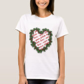 Heart Wreath Photo Lijst T-shirt (Voorkant)