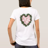 Heart Wreath Photo Lijst T-shirt (Achterkant)