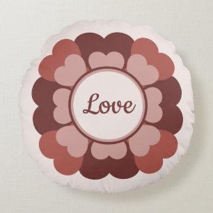 Heart Wreath Rond Kussen